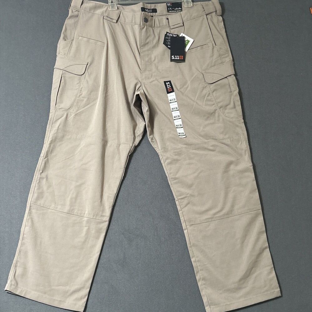 NWT 5.11 Men's Stryke Khaki Pants w Flex Tac, Size 44 X 30
